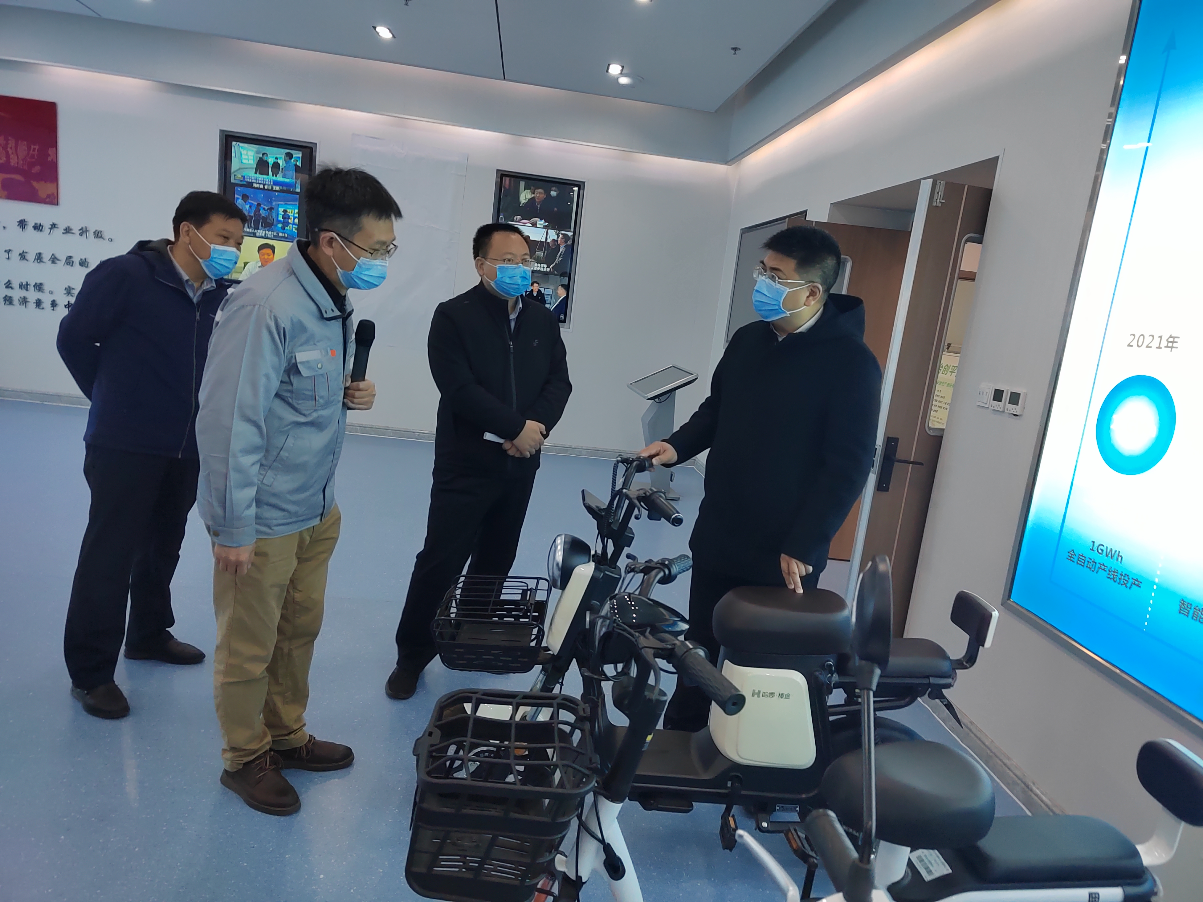 安陽市常務(wù)副市長(zhǎng)王樸到克能調(diào)研（2022年3月24日）